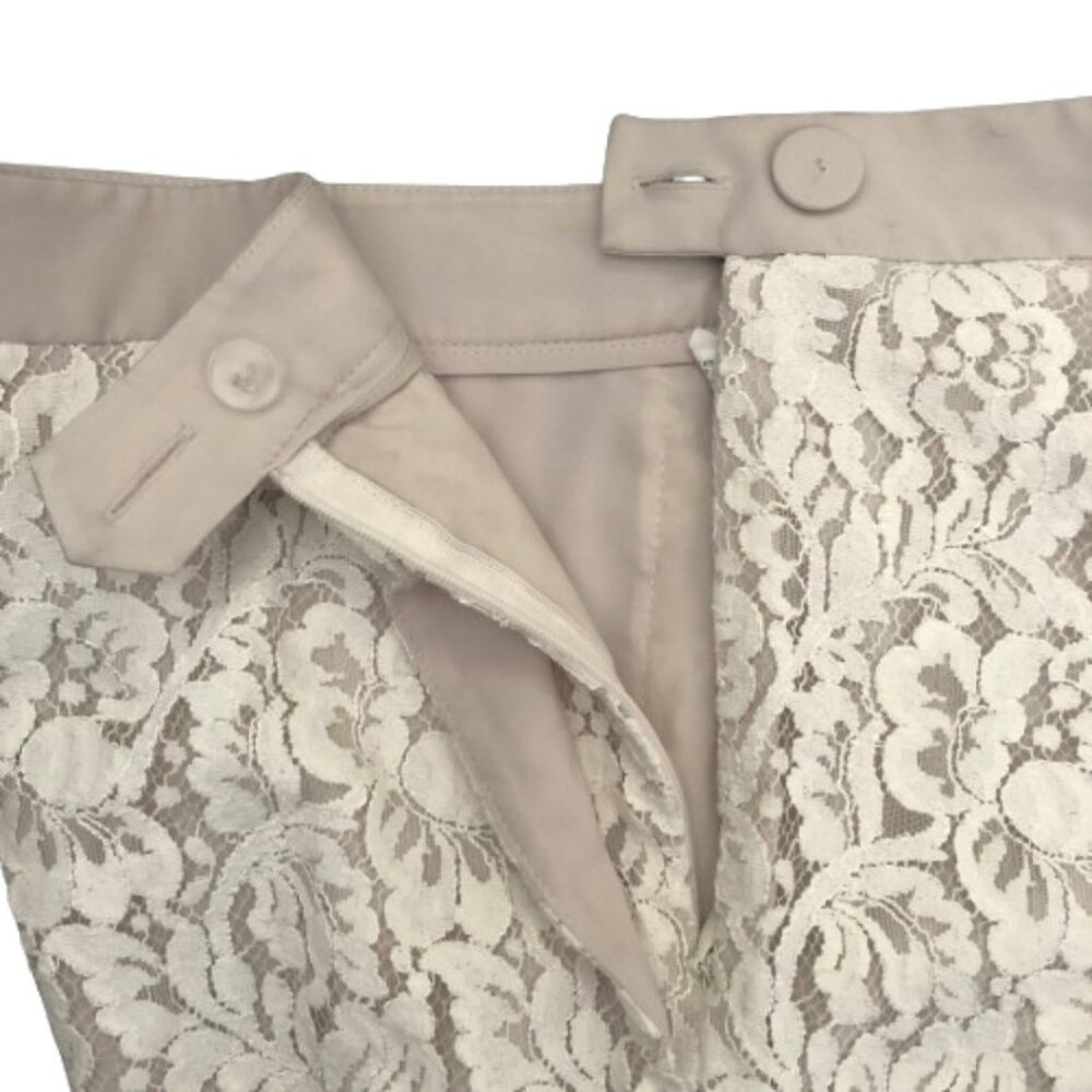 Club Monaco Floral Lace Shorts in White Size 0 - Picture 5 of 15
